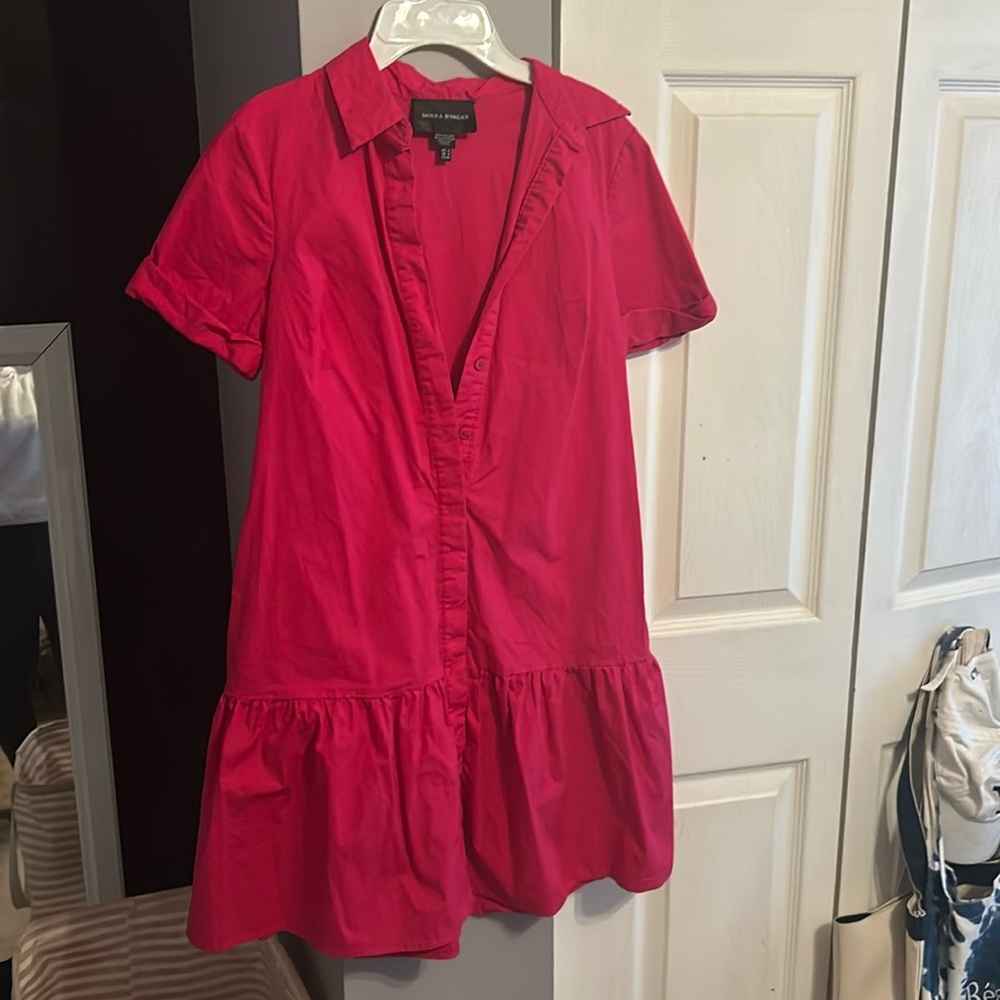 Donna Morgan pink shirt dress